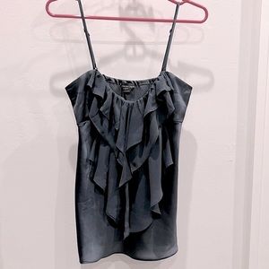 Forever 21 ruffled front spaghetti strap top